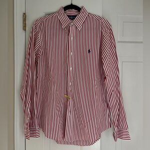 Polo Ralph Lauren Crimson Striped Button Down